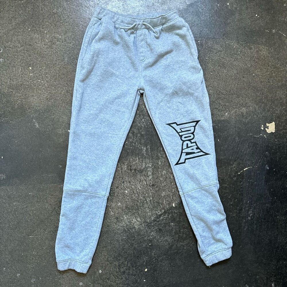 Tapout Kids Grey Youth Size XL Sweatpants Big Side Logo Elastic Waist Band